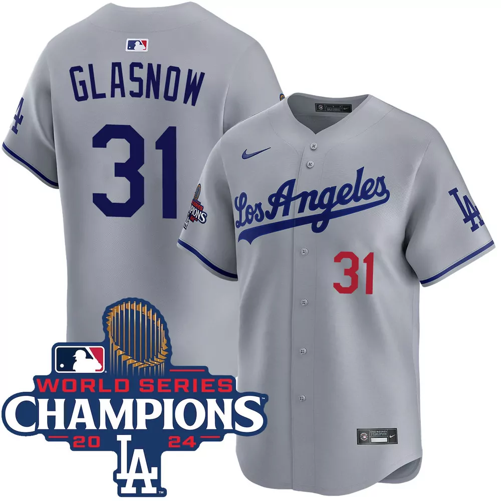 tyler glasnow los angeles dodgers home world series champions jersey