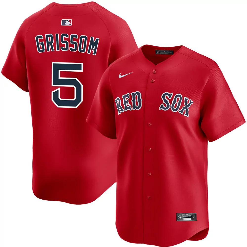 vaughn grissom boston red sox alternate red jersey