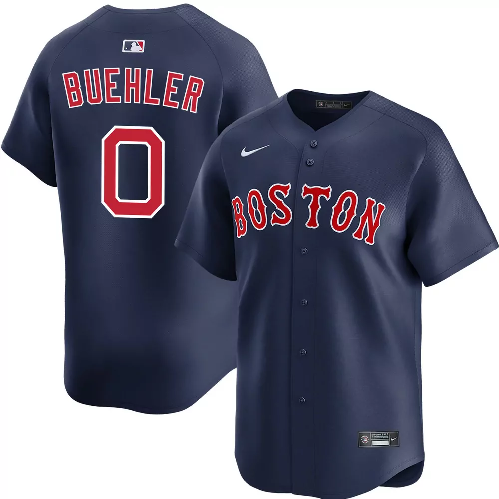 walker buehler boston red sox alternate navy jersey