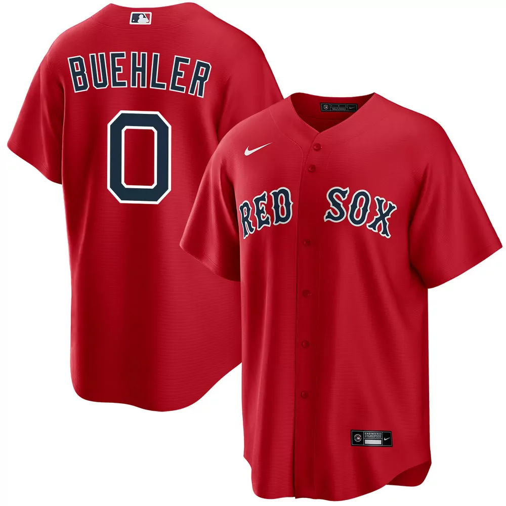 walker buehler boston red sox alternate navy jersey
