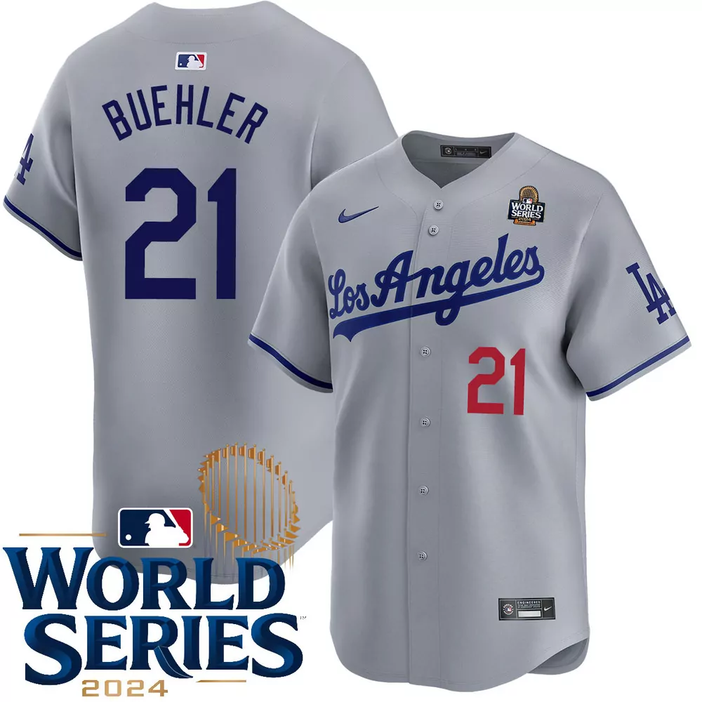 walker buehler los angeles dodgers home world series champions jersey