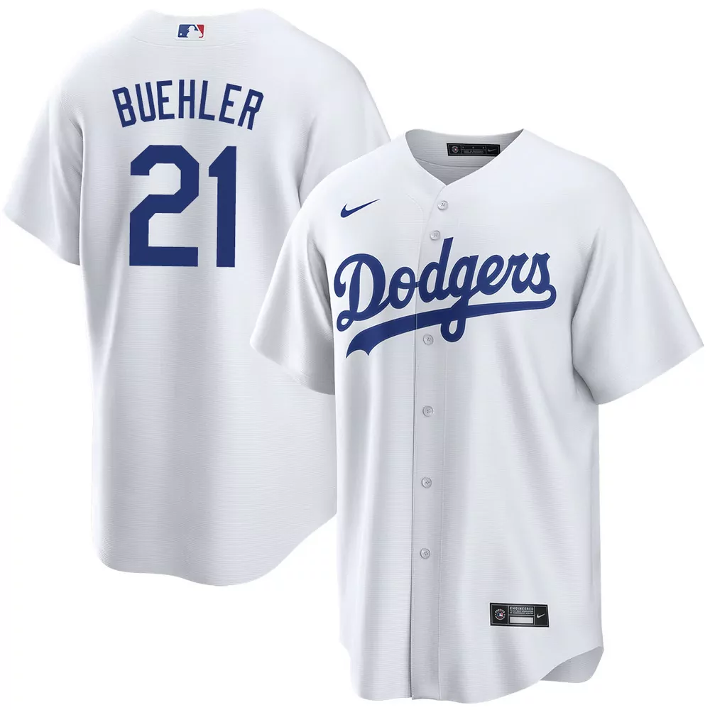 walker buehler los angeles dodgers royal alternate jersey