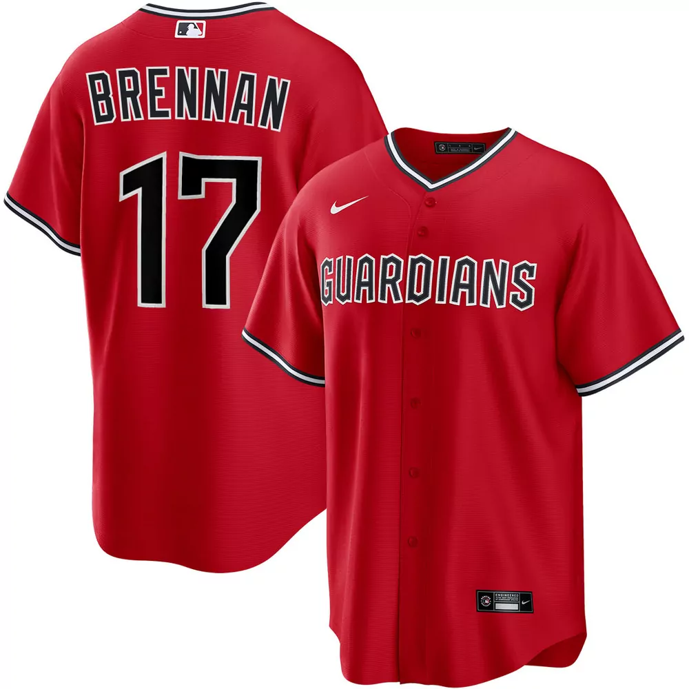 will brennan cleveland guardians alternate navy jersey