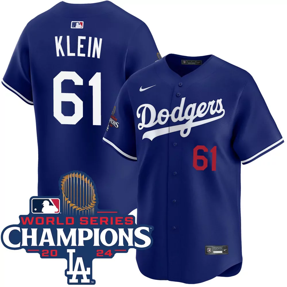 will klein los angeles dodgers alternate royal limited jersey