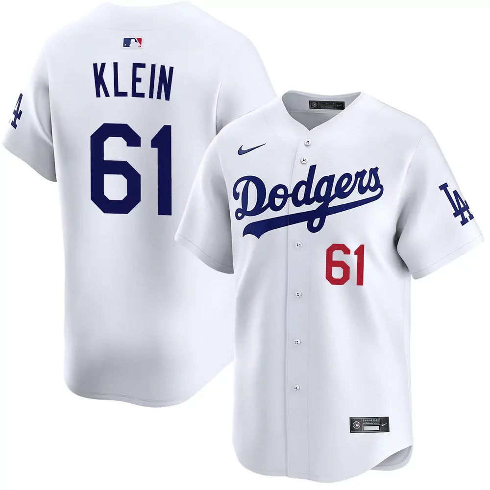will klein los angeles dodgers cooperstown brooklyn road jersey