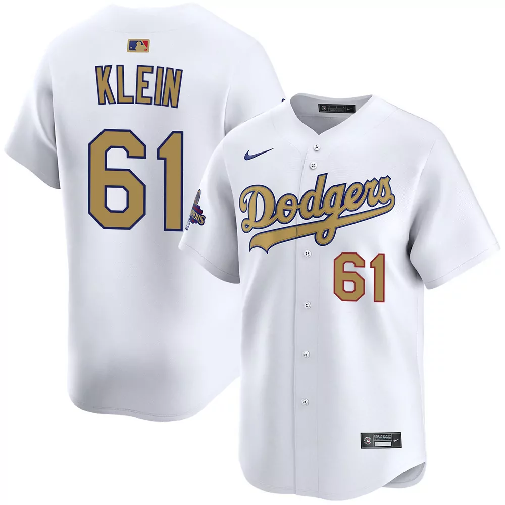 will klein los angeles dodgers cooperstown brooklyn road jersey