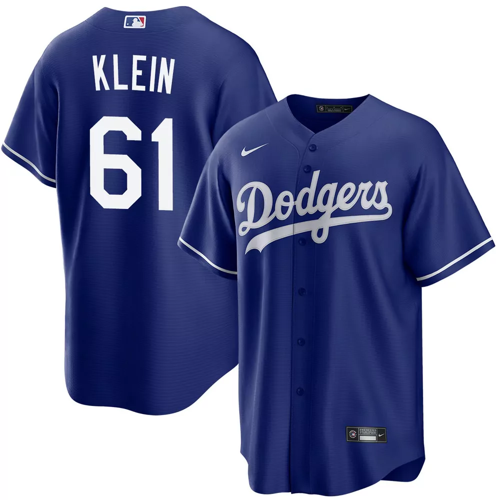 will klein los angeles dodgers home world series champions jersey