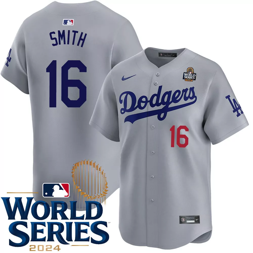 will smith los angeles dodgers alternate road limited world series champions jersey