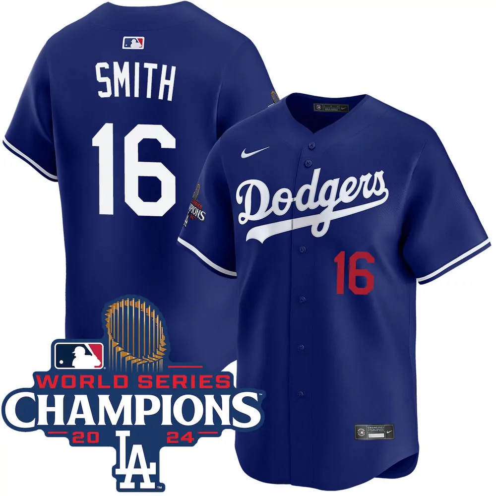 will smith los angeles dodgers alternate road limited world series champions jersey