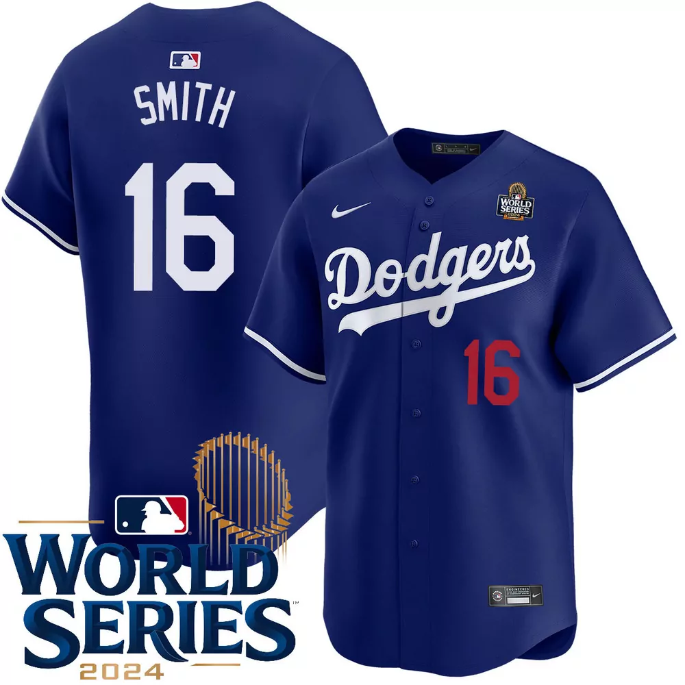will smith los angeles dodgers alternate road limited world series champions jersey