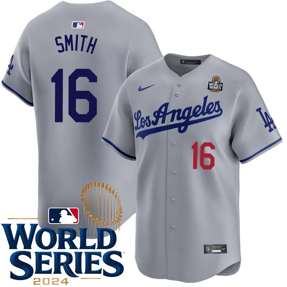 will smith los angeles dodgers home world series champions jersey