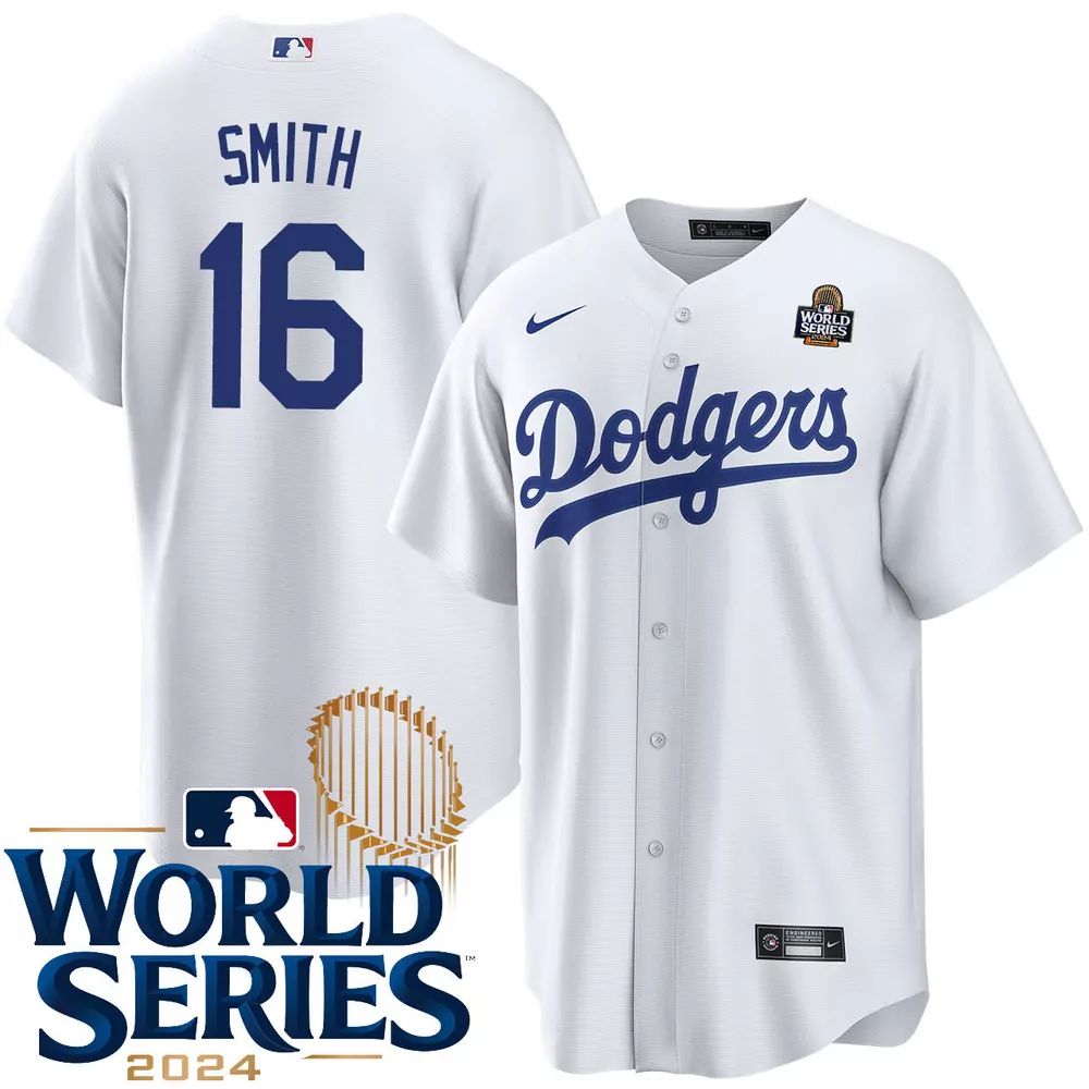 will smith los angeles dodgers youth home world series champions jersey
