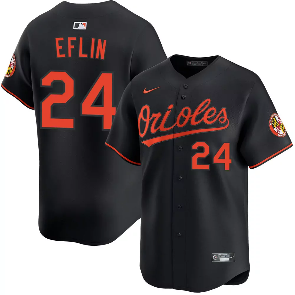 zach eflin baltimore orioles alternate black jersey
