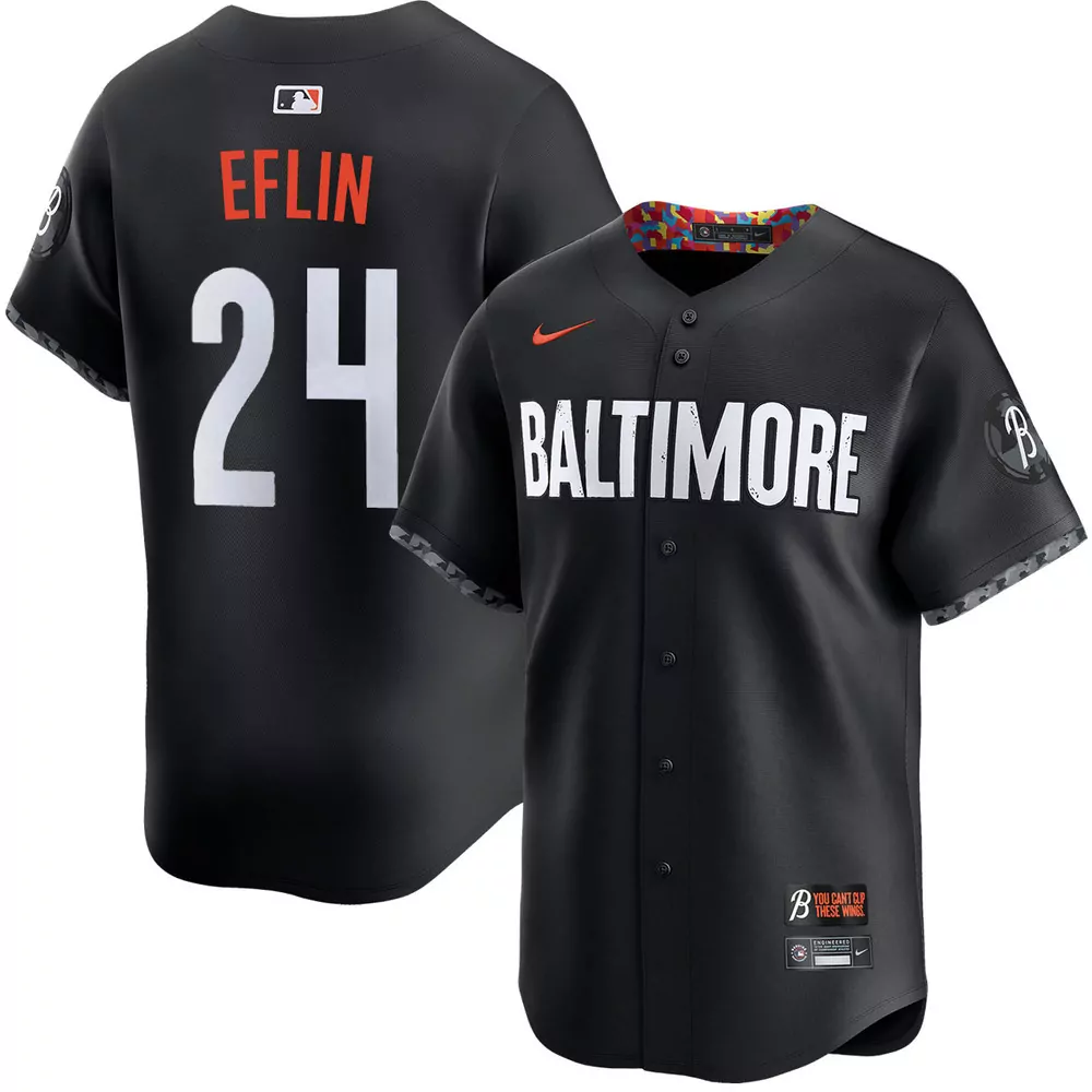zach eflin baltimore orioles alternate black jersey
