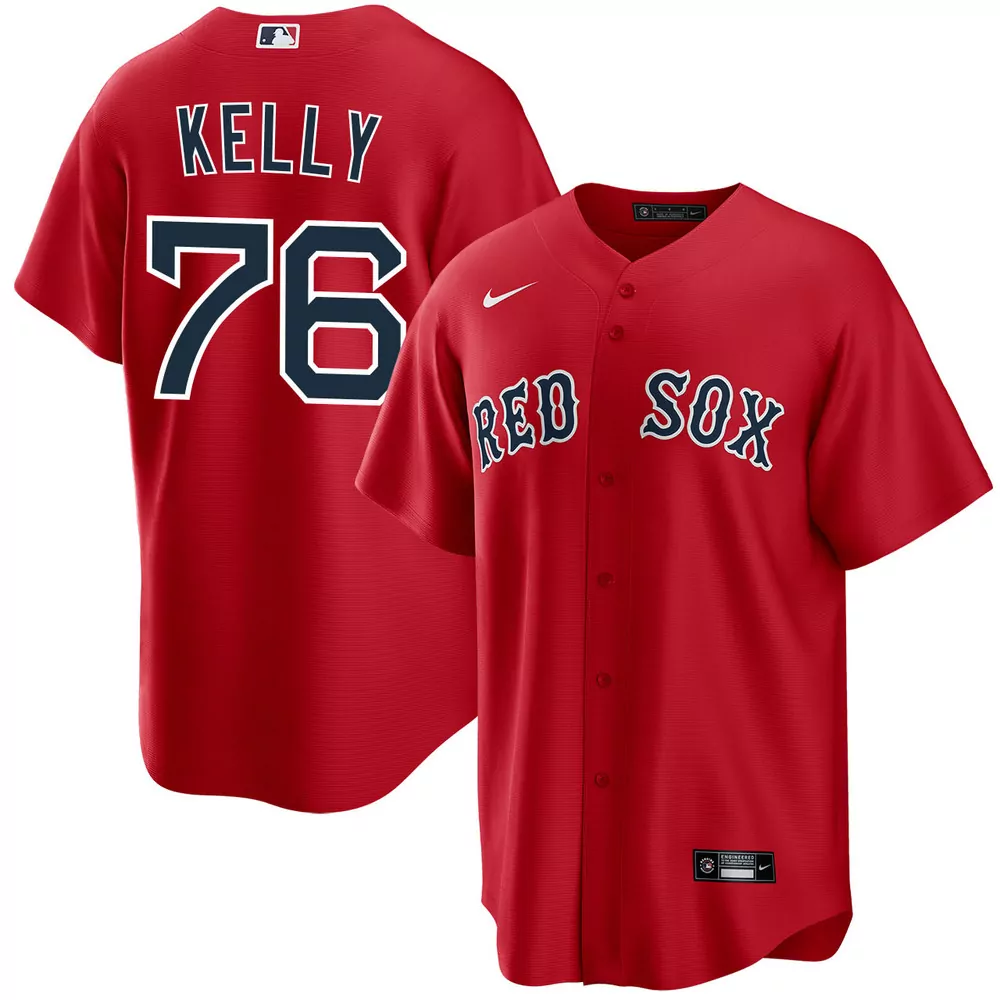 zack kelly boston red sox alternate navy limited jersey