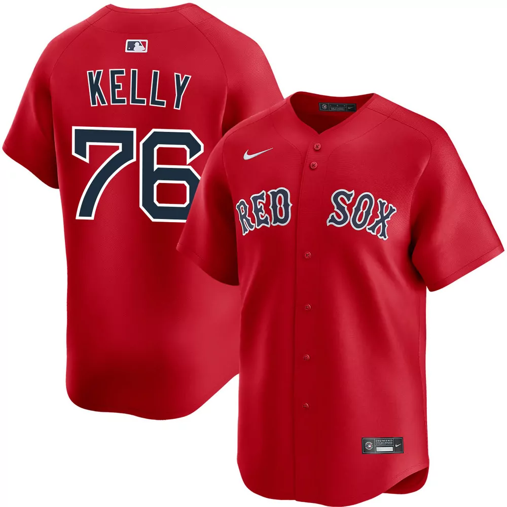 zack kelly boston red sox alternate navy limited jersey