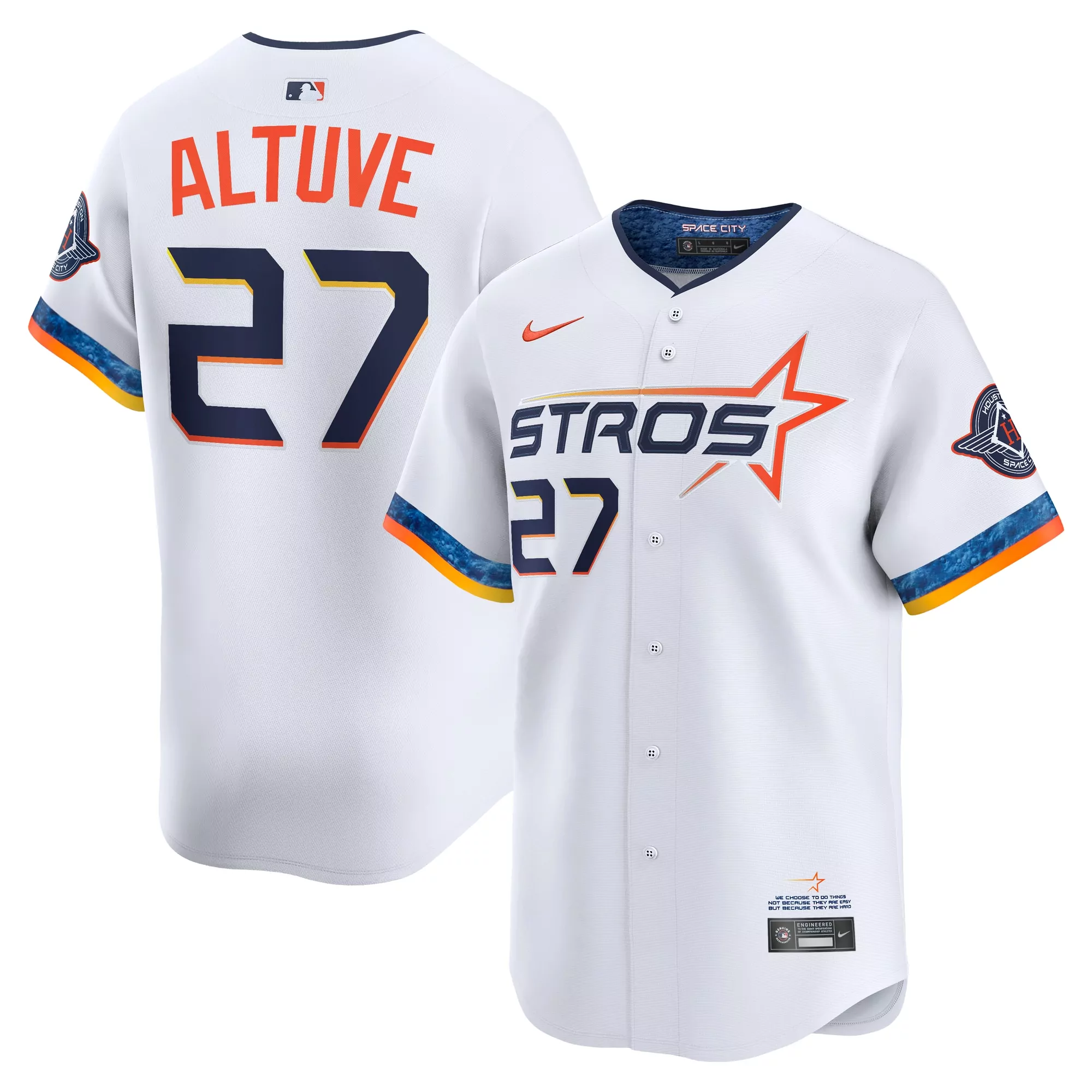 jose altuve houston astros 2025 city connect elite player jersey white