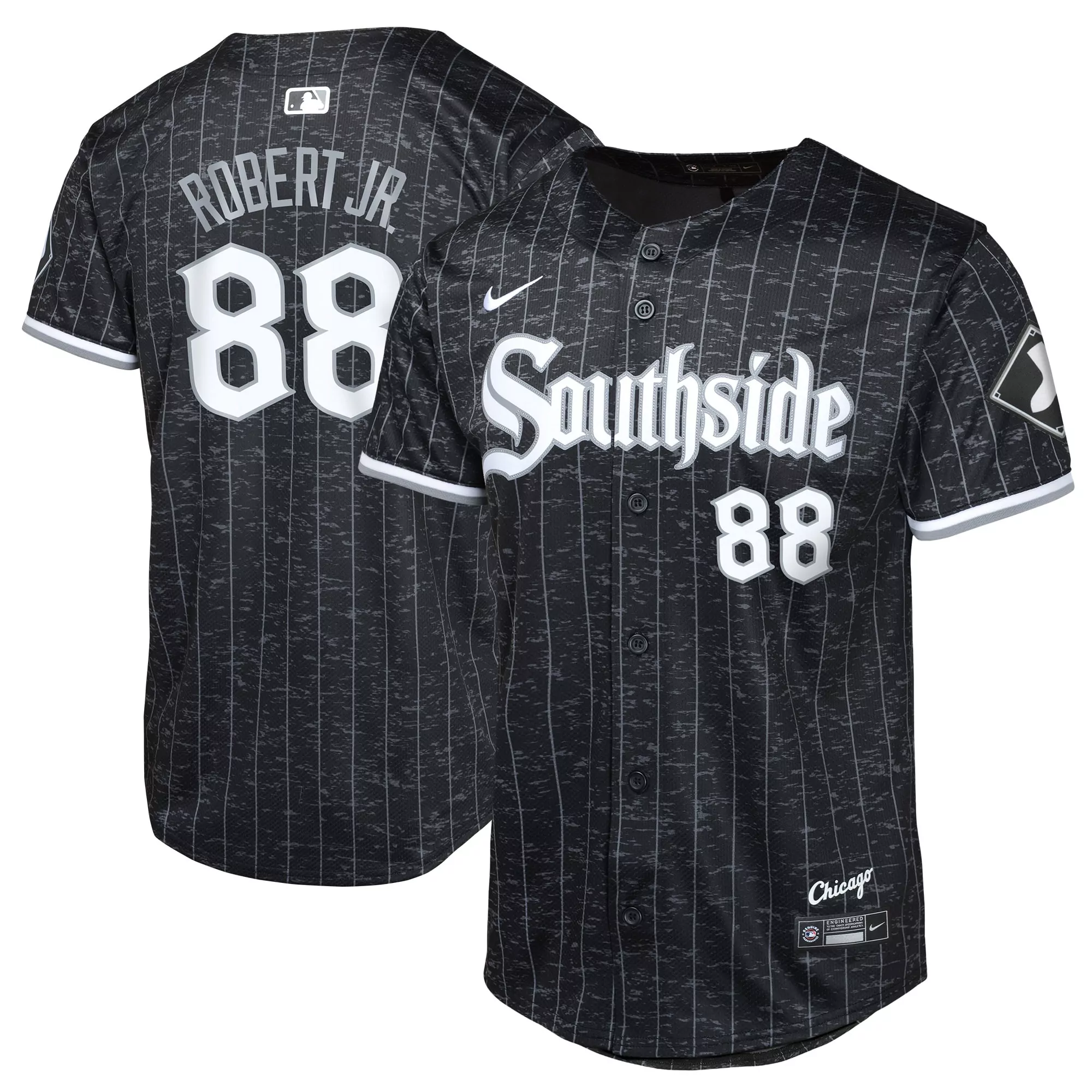 luis robert jr chicago white sox 2025 city connect limited player jersey red black