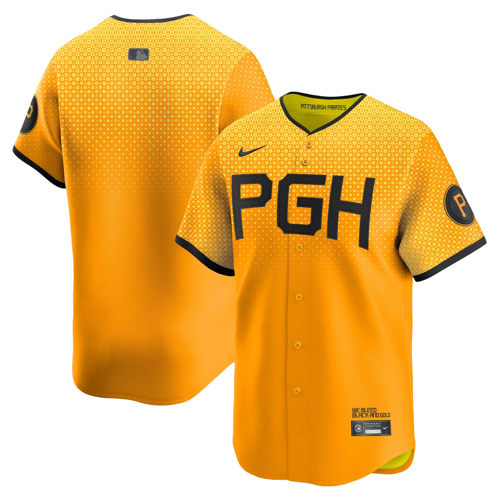 ke bryan hayes pittsburgh pirates city connect replica player jersey gold