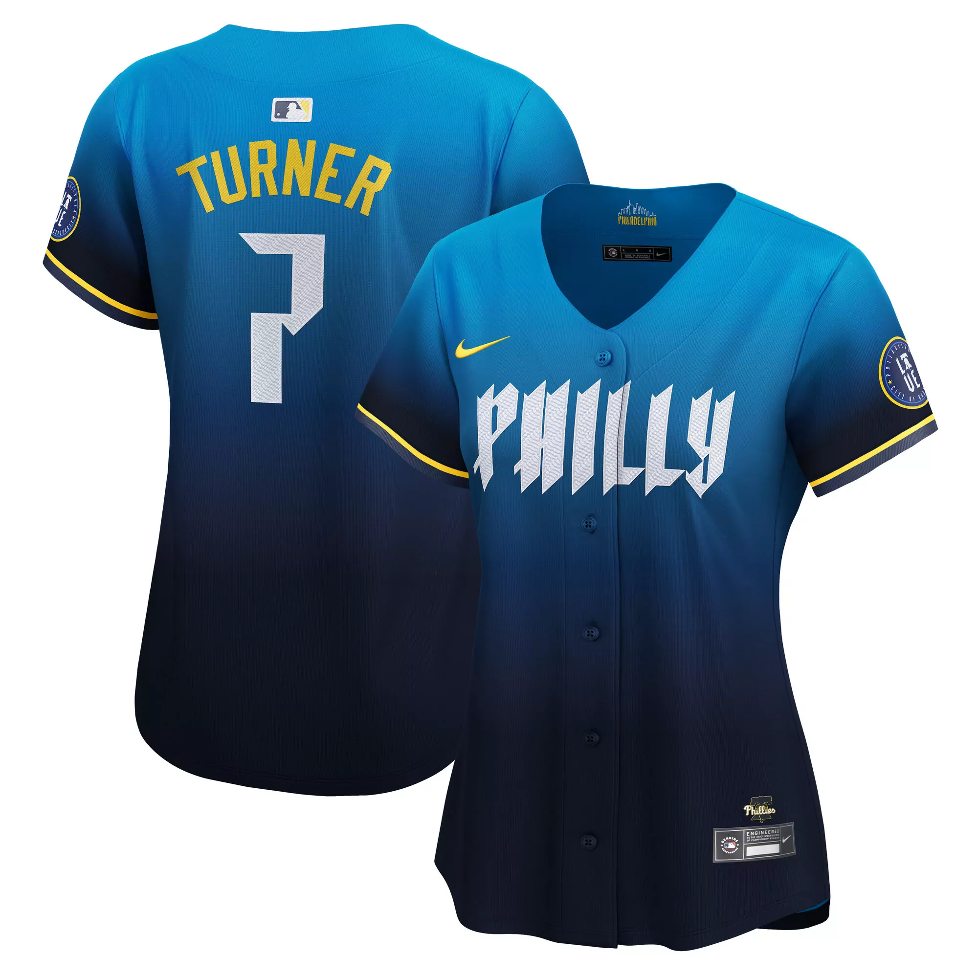 trea turner philadelphia phillies 2024 city connect limited player jersey blue 1