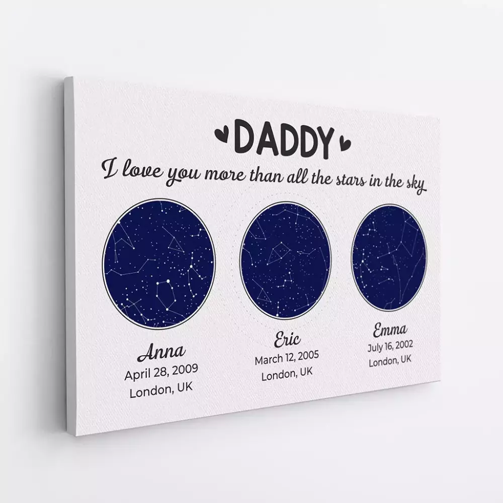 personalised together we make a family tree canvas 1