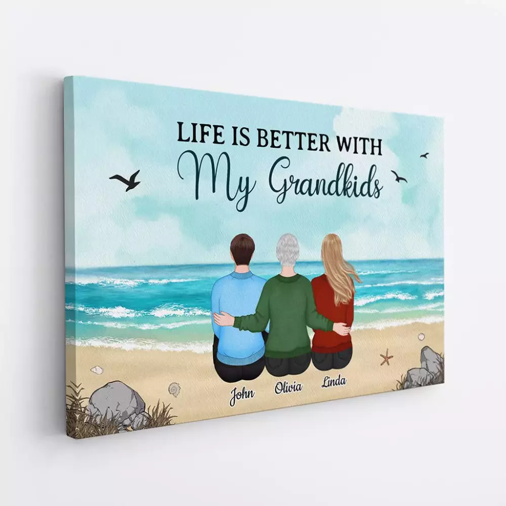 personalised to the world you are a mother photo canvas