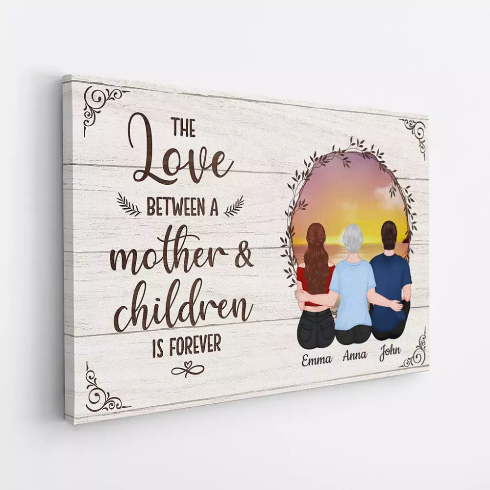 personalised other things may change us but we start and end with family photo canvas 1