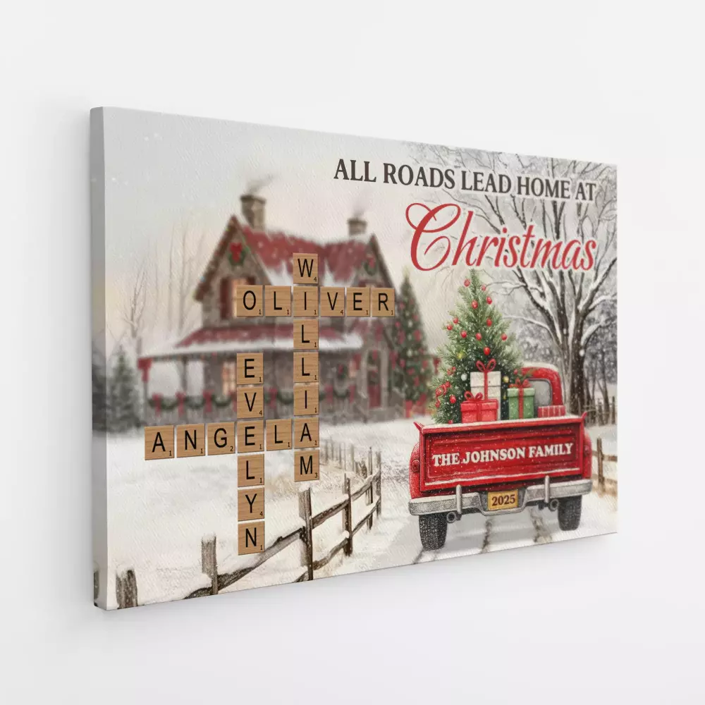 personalised family footprints canvas 1