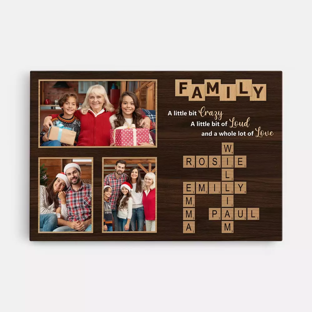 personalised to my dad message canvas