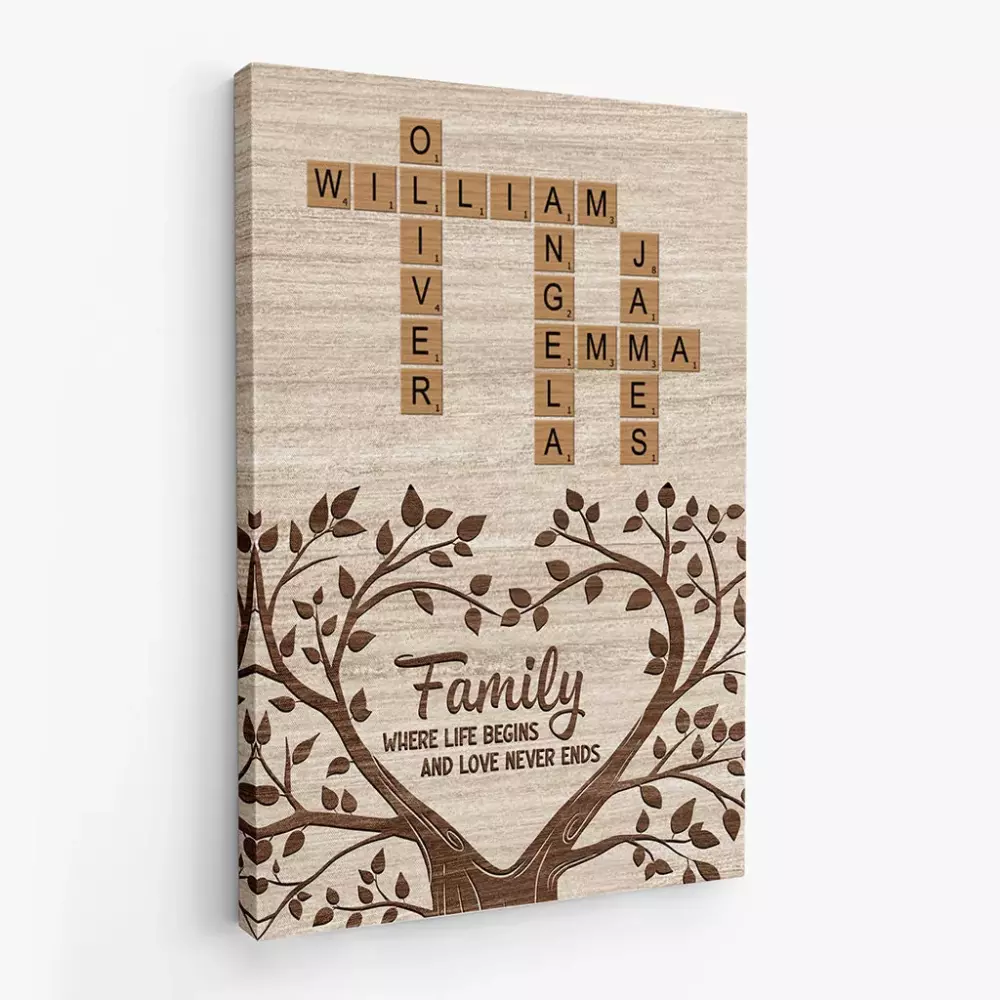 grandchildren fill a place in your heart you never knew was empty personalised gifts canvas for grandad grandma