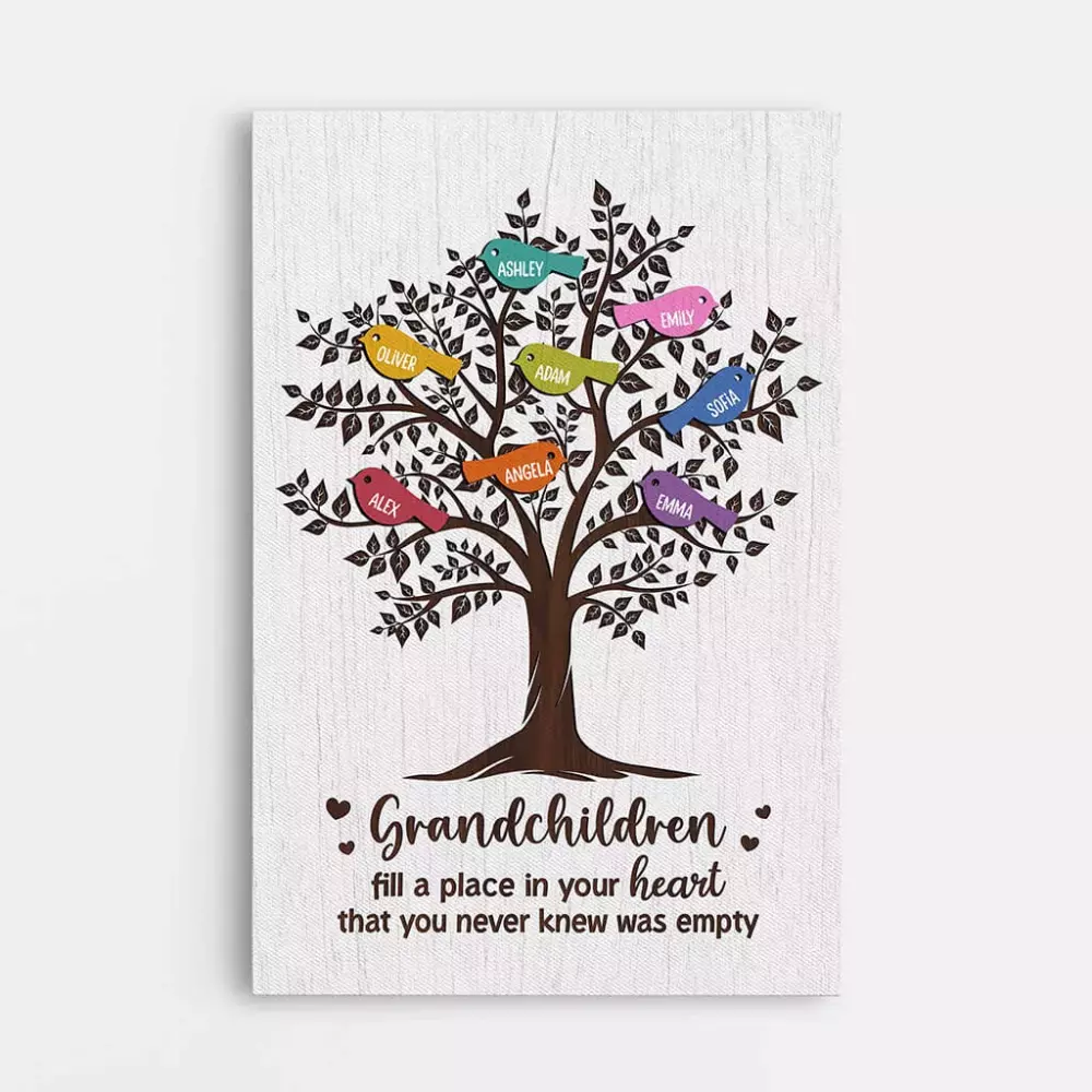 personalised grandma s garden crossword design canvas