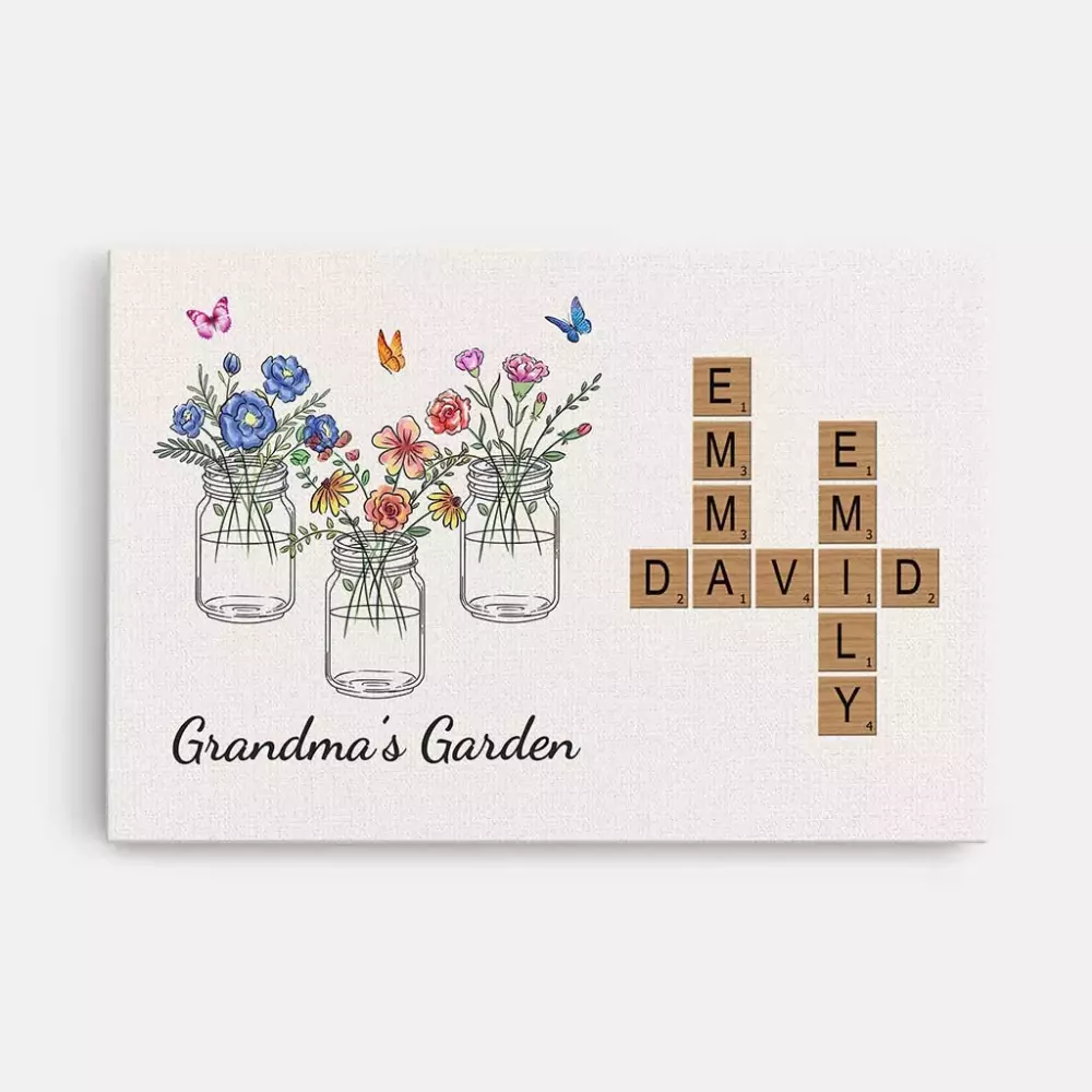 always with you personalised gifts canvas for grandma grandad