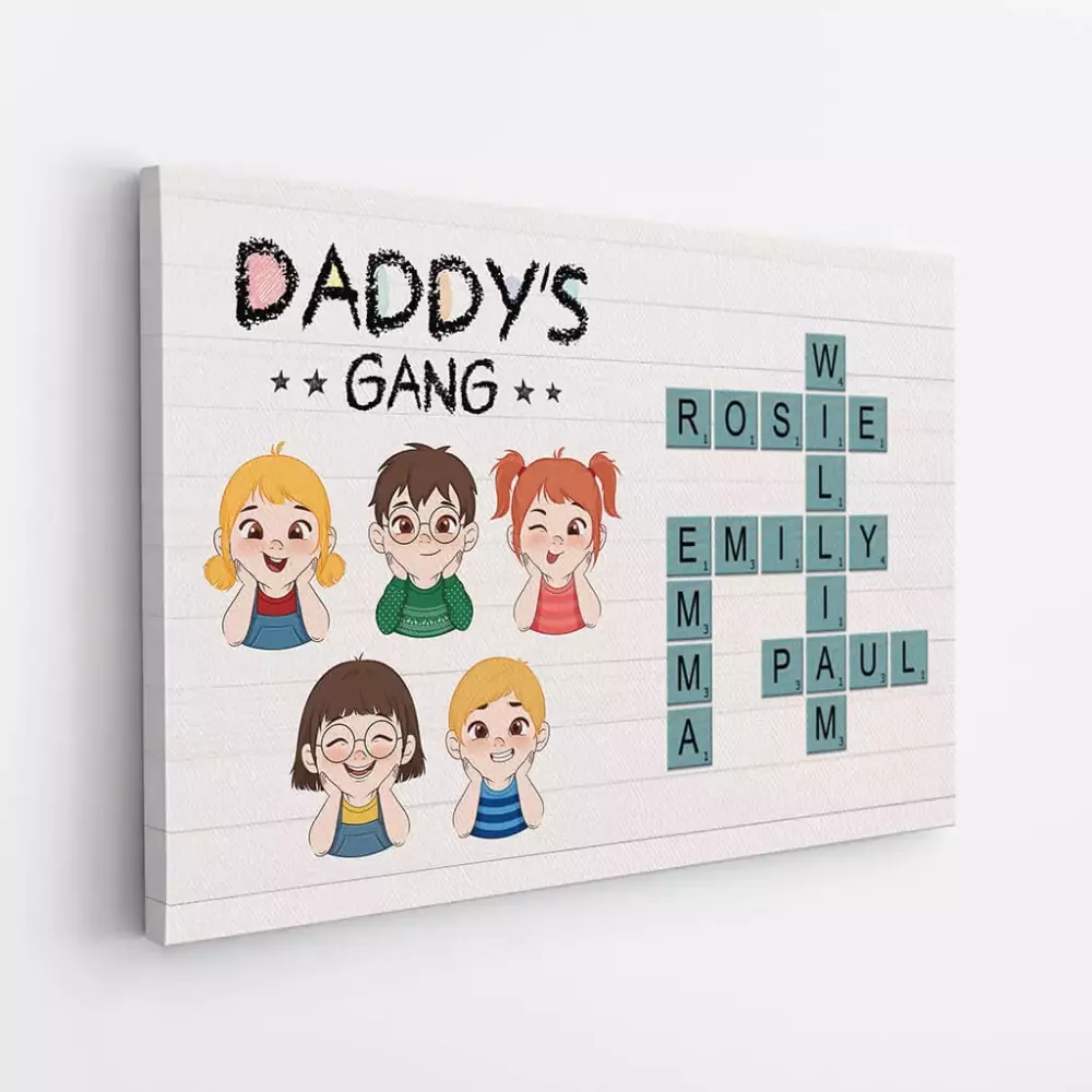 personalised together we make a family canvas print 1