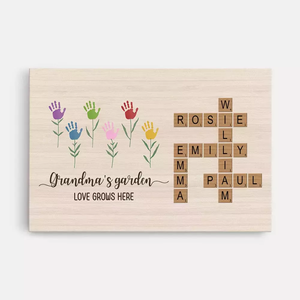 personalised together we make a family tree canvas 1