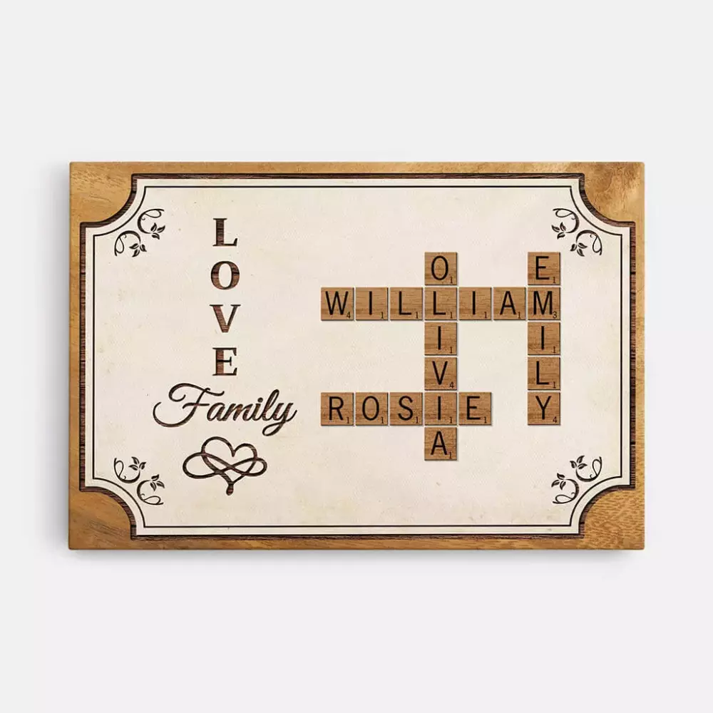 personalised together we make a family puzzle canvas 2