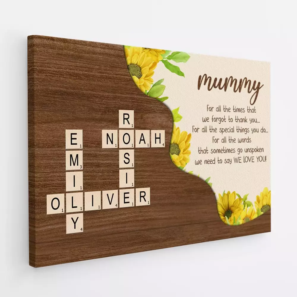 personalised you are my missing piece canvas for couple 1