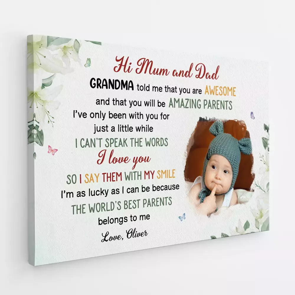 personalised the world s best daddy belongs to me canvas for dad from baby 1