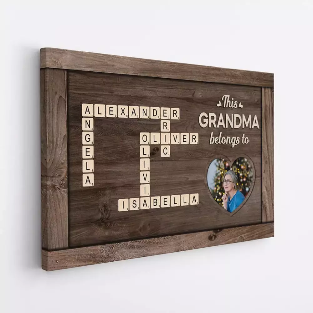 personalised this grandad belongs to crossword grandkids name canvas 1