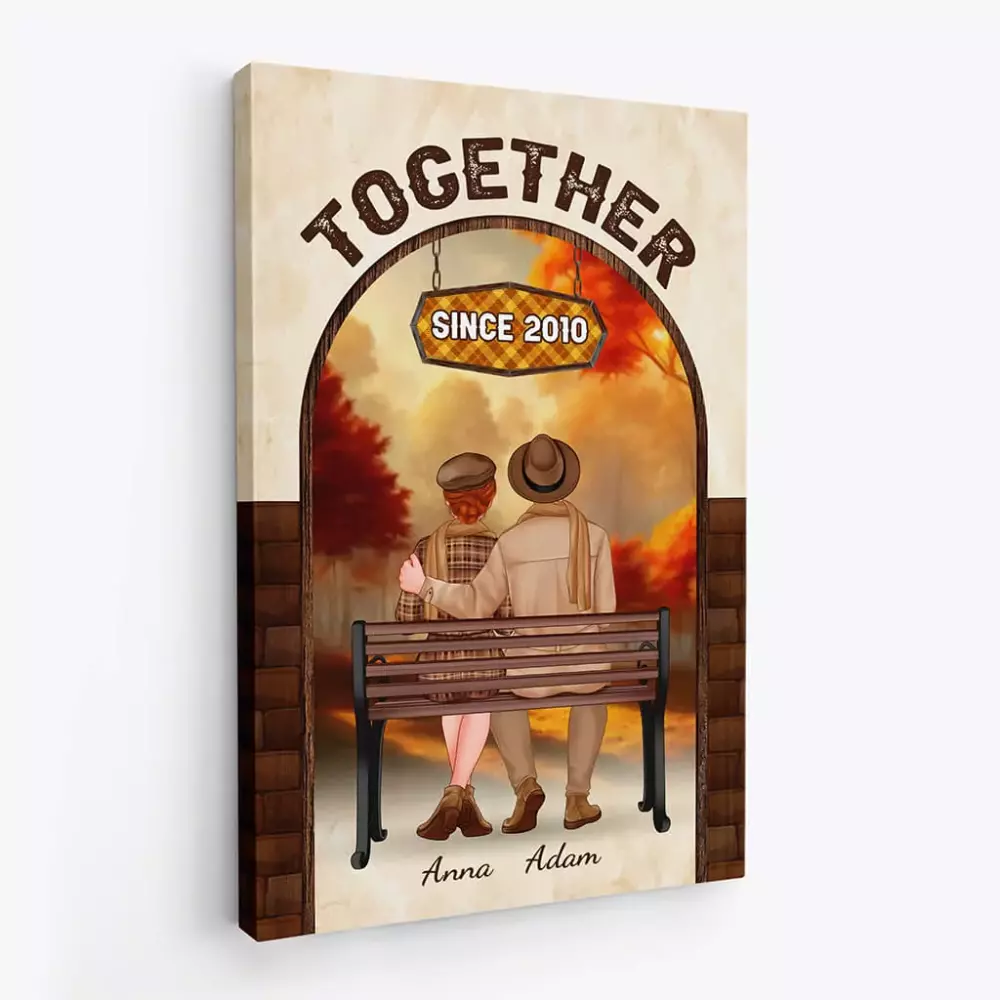 family tree personalised gifts canvas for grandad grandma dad mum christmas