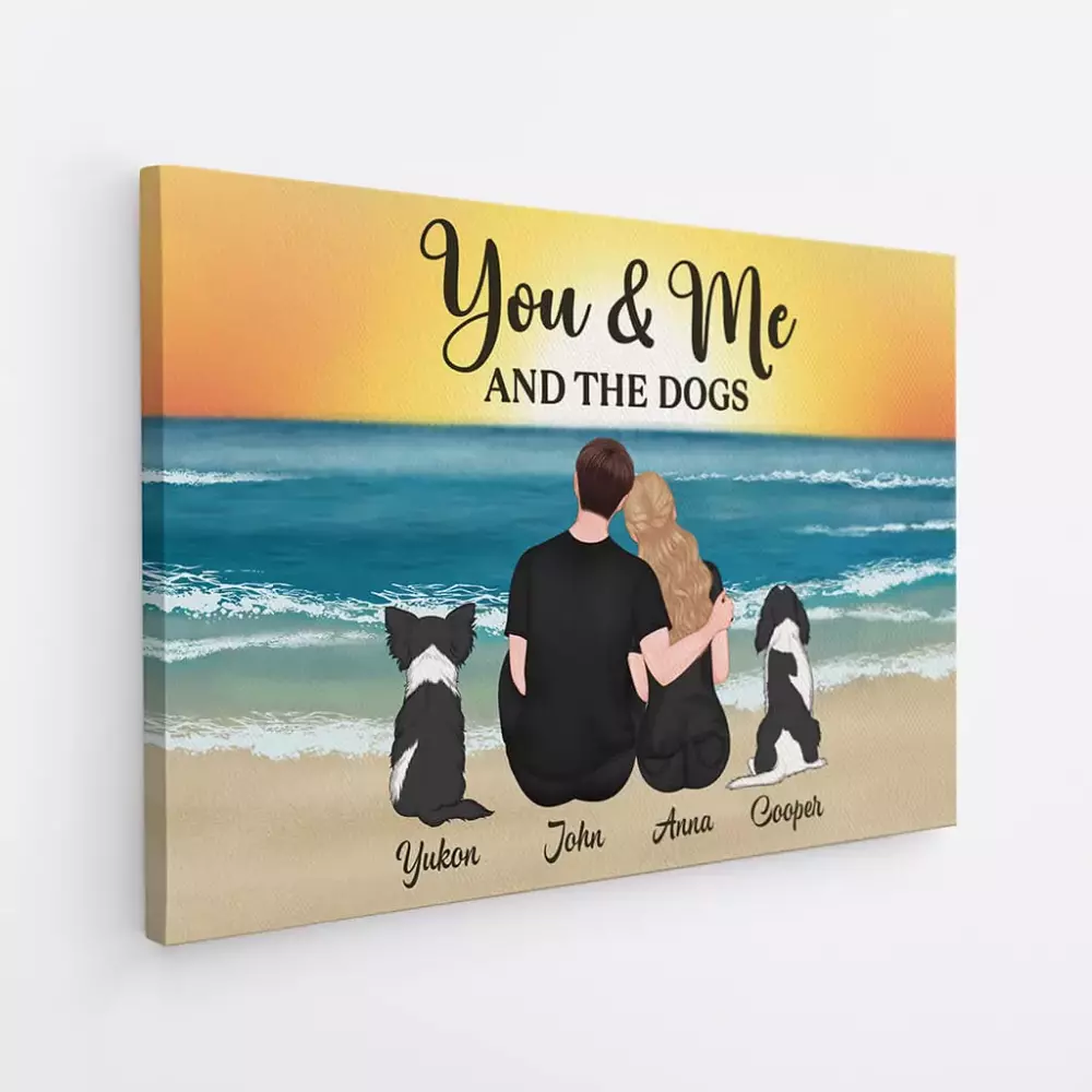 personalised family footprints canvas 1
