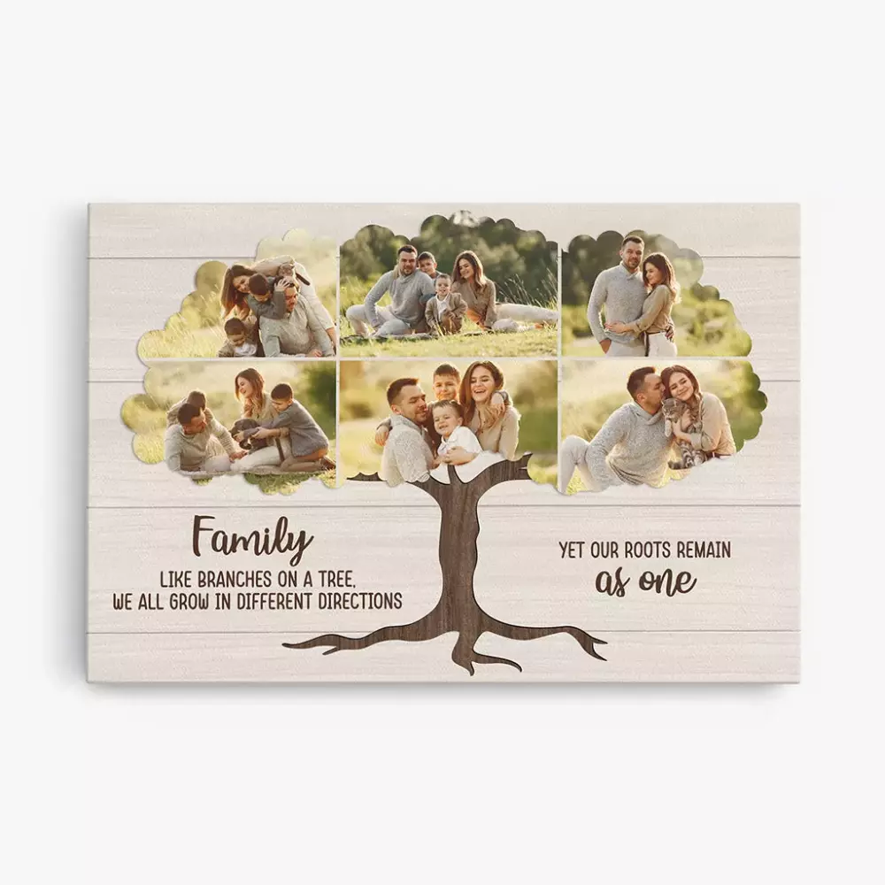 the family personalised gifts canvas for family
