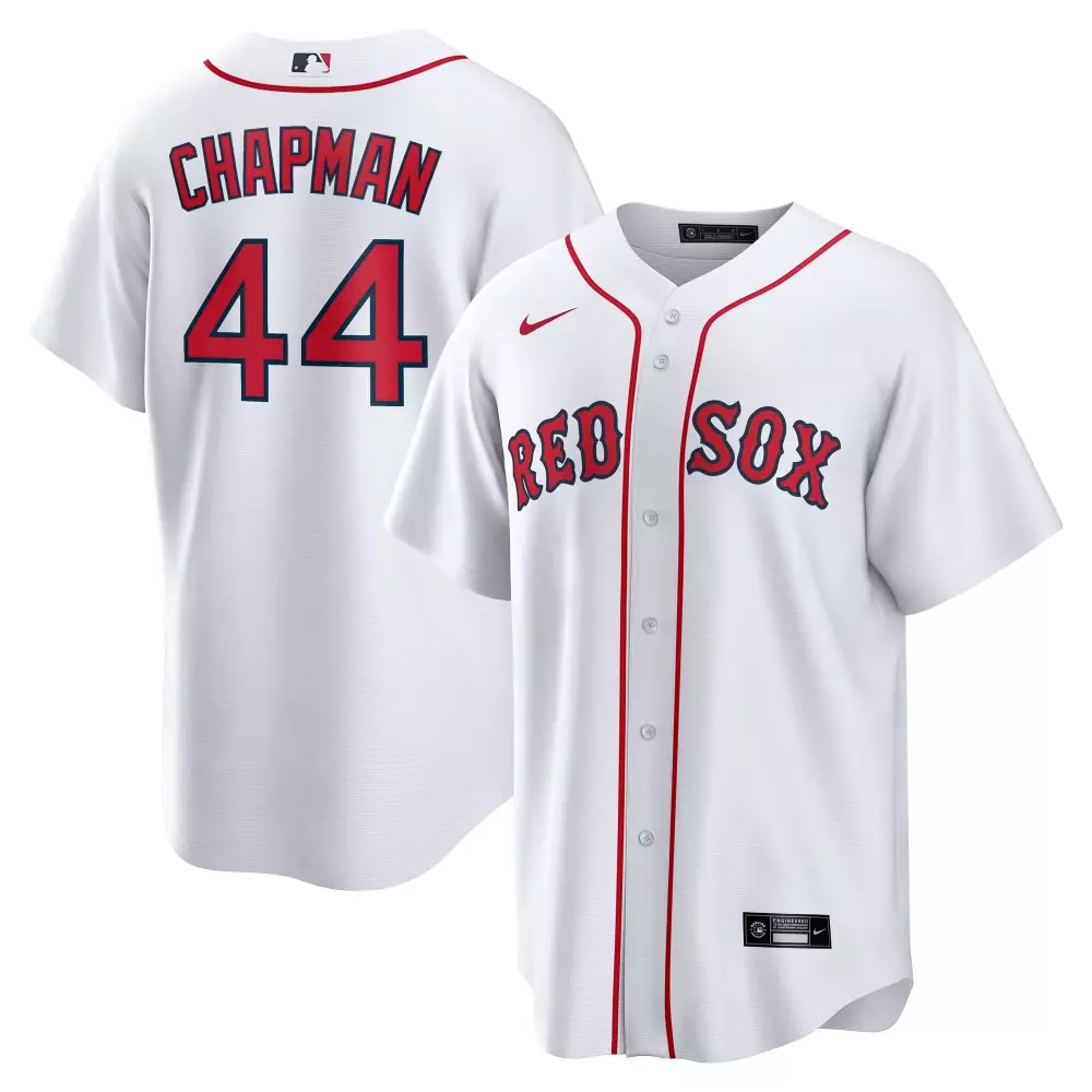 aroldis chapman boston red sox nike home replica jersey white