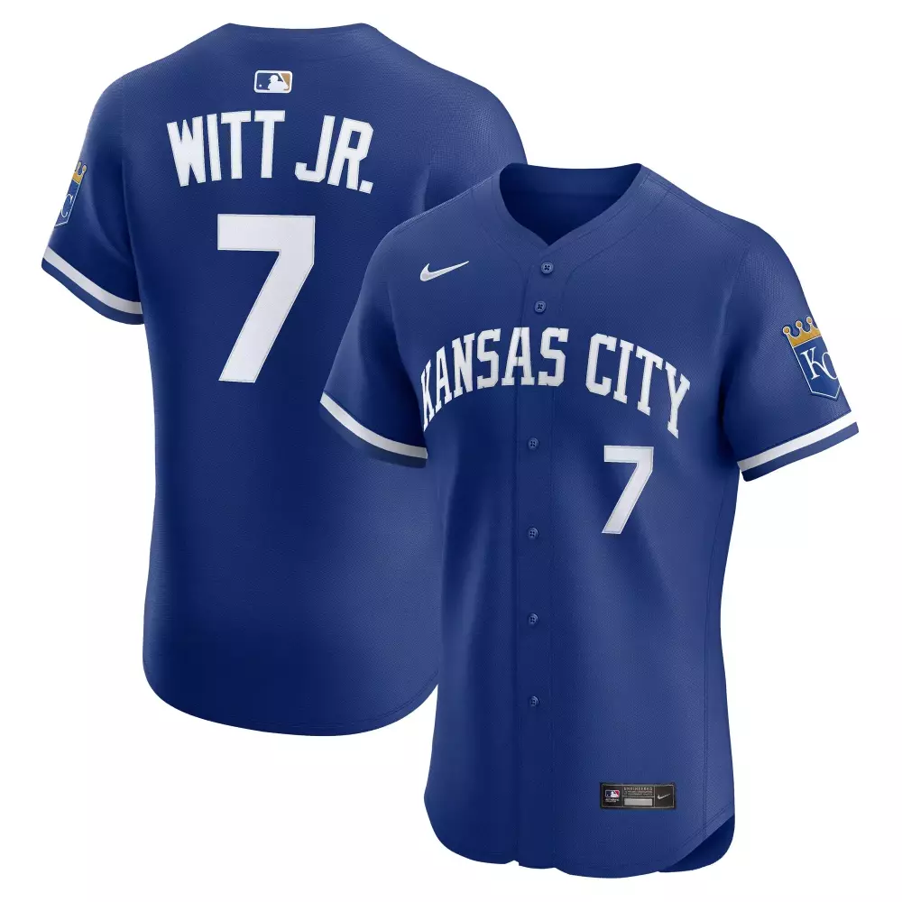 bobby witt jr kansas city royals nike alternate 2 elite player jersey royal