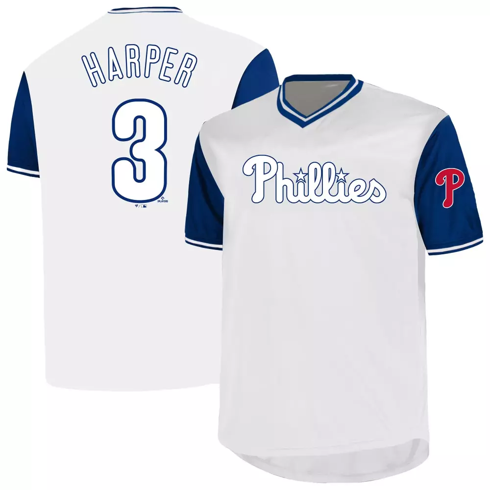 bryce harper philadelphia phillies nike cooperstown collection limited jersey white