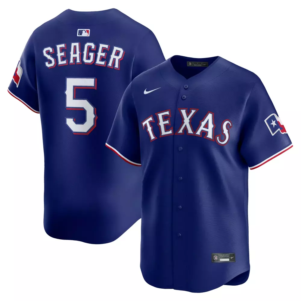 corey seager texas rangers nike alternate 2 limited jersey royal 1