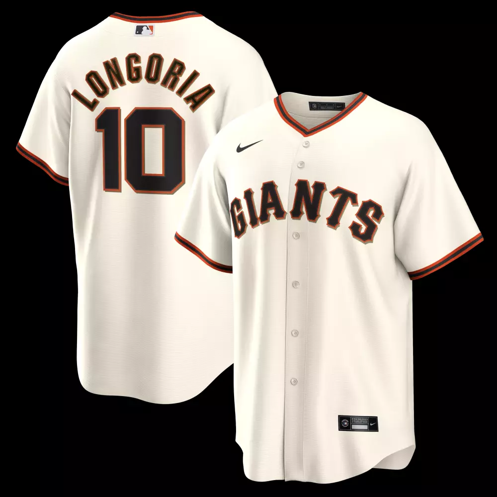 evan longoria san francisco giants nike home retired player replica jersey cream