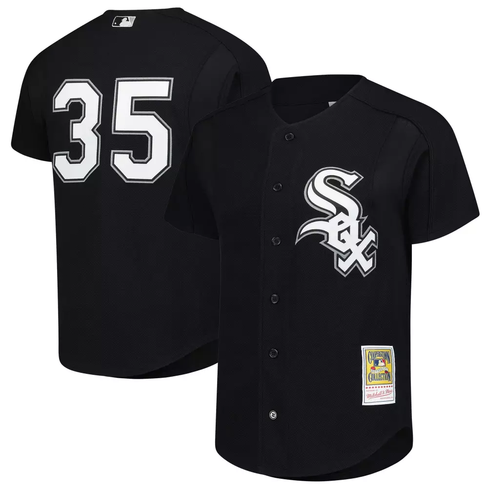 frank thomas chicago white sox mitchell ness authentic batting practice jersey black