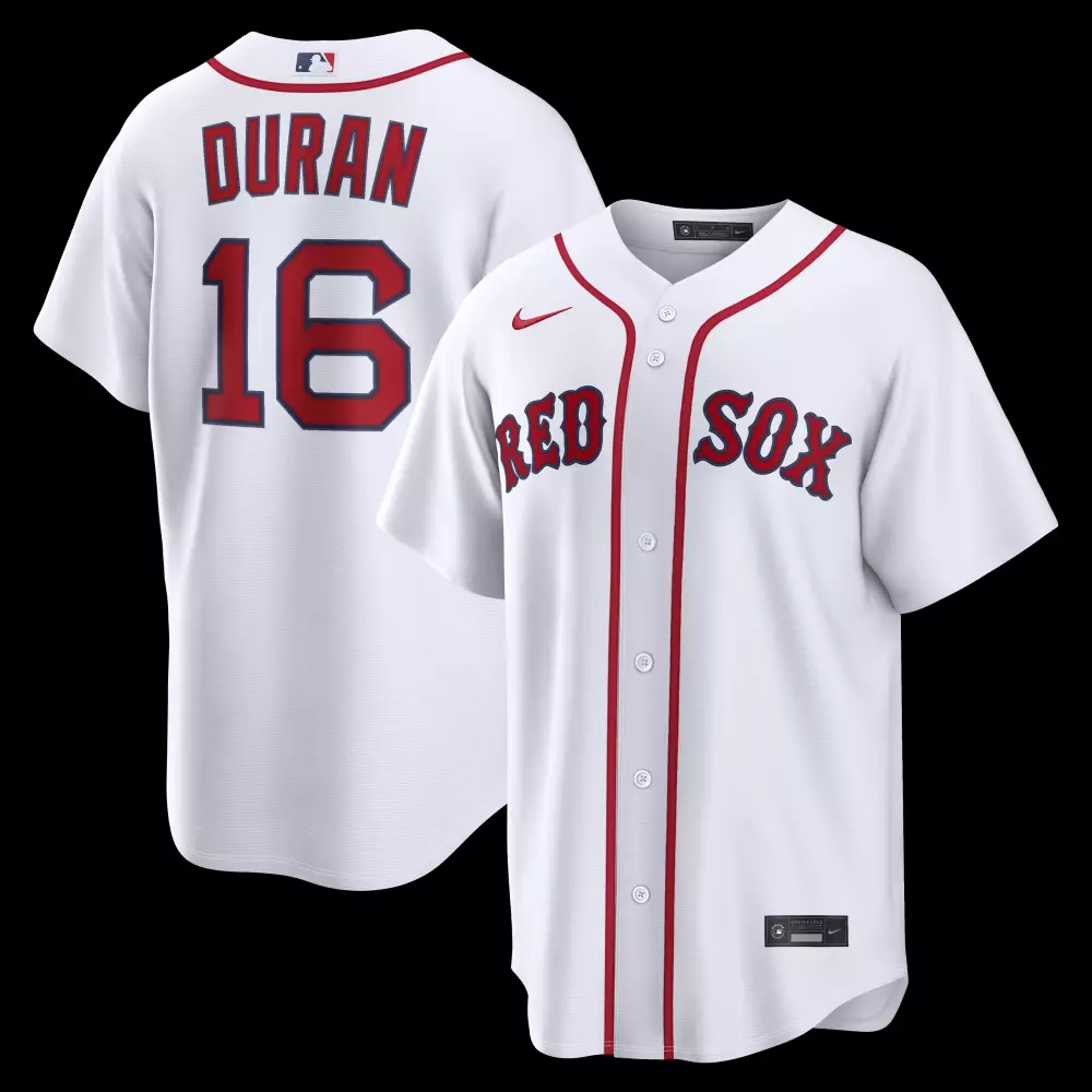jarren duran boston red sox nike home replica jersey white