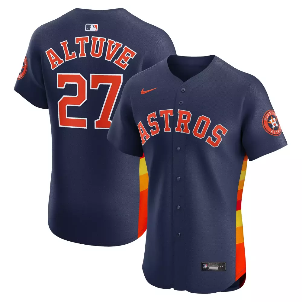 houston astros nike alternate limited jersey orange 1