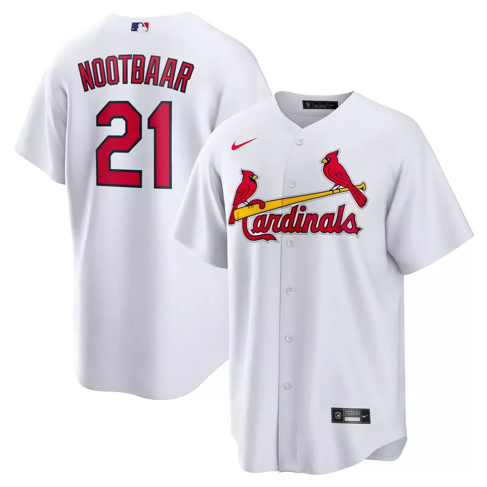 lars nootbaar st louis cardinals nike home replica jersey white